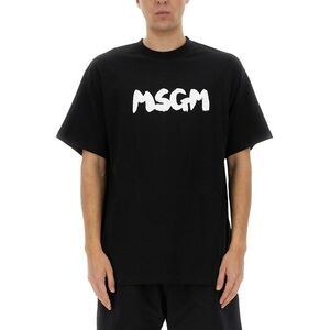 Msgm Men Cotton T-Shirt